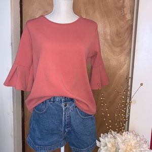 Large Green Envelope Pink Blouse
